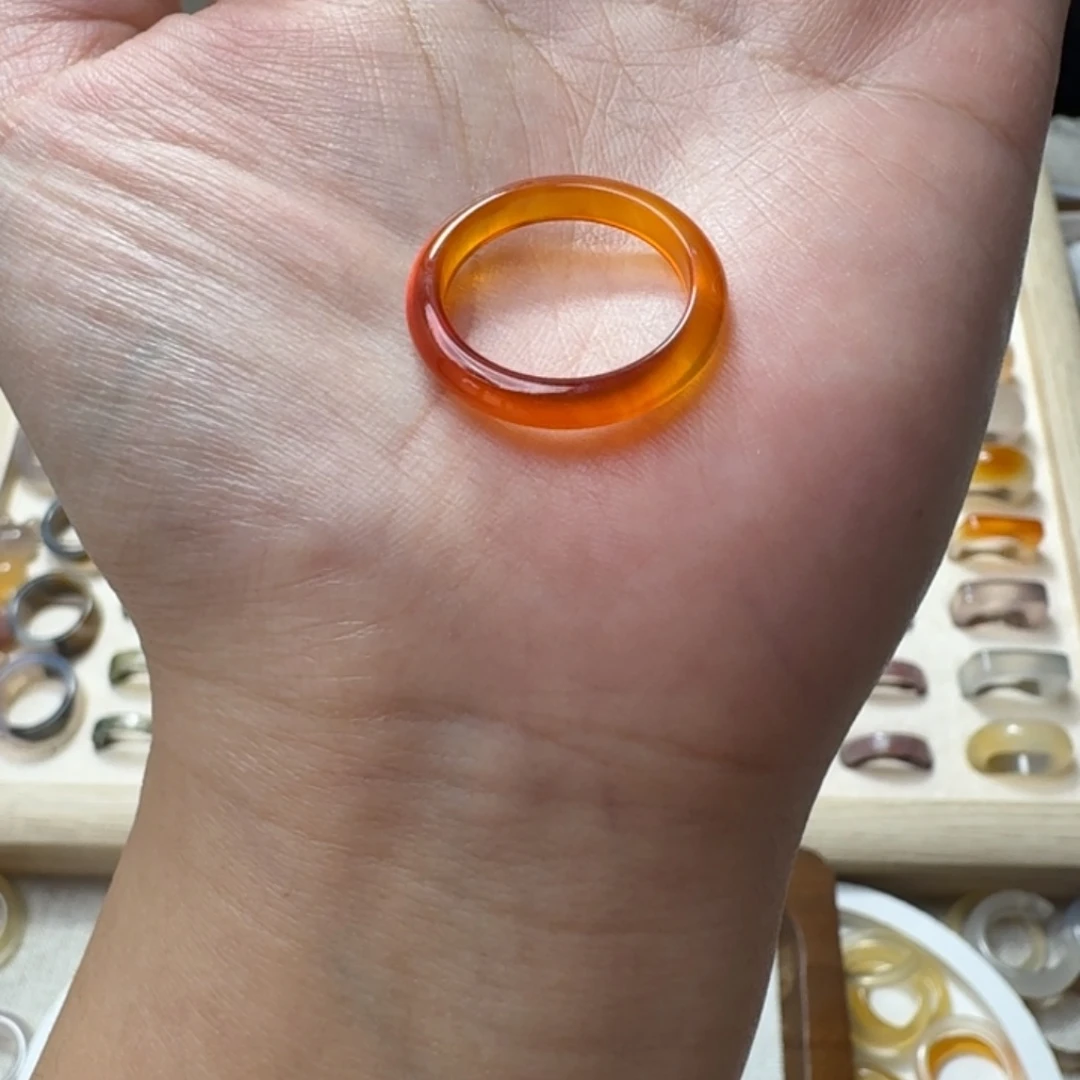 未镶嵌戒指玛瑙/玉髓852港18微瑕福利不退换