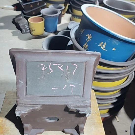 宜兴紫砂花盆清清楚
