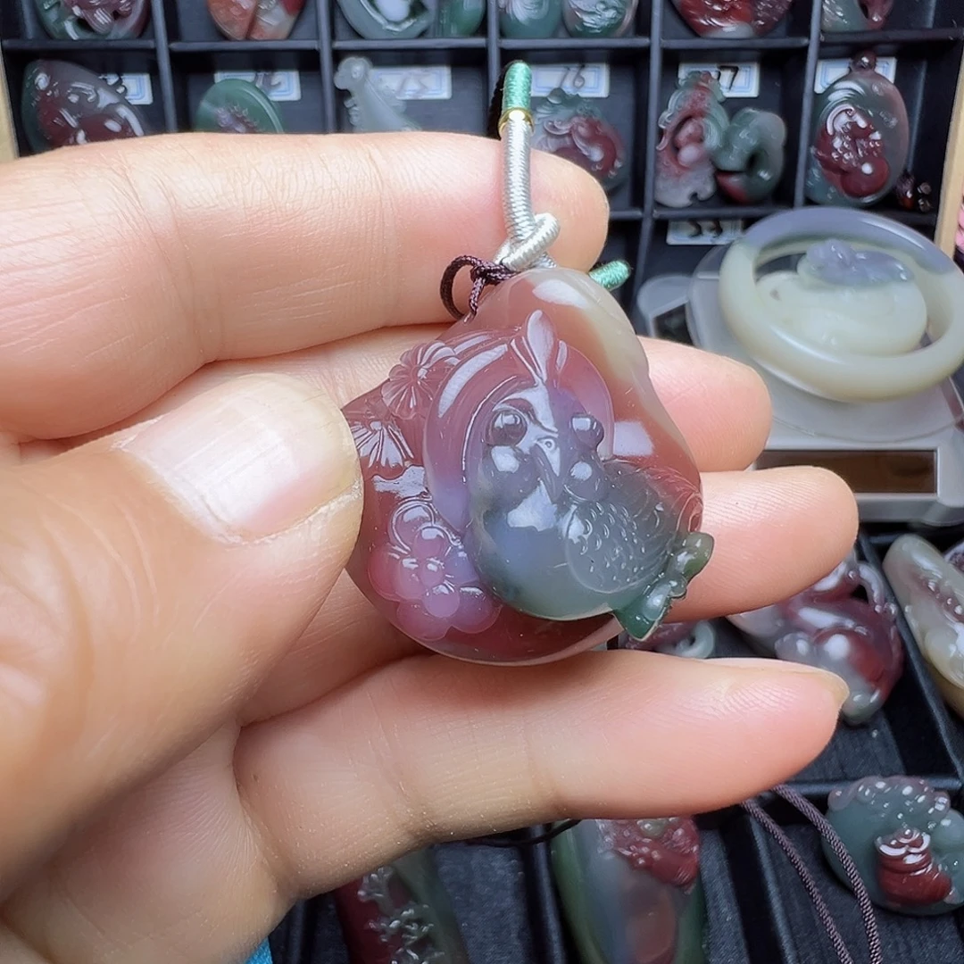 金***花未镶嵌颈饰玛瑙/玉髓