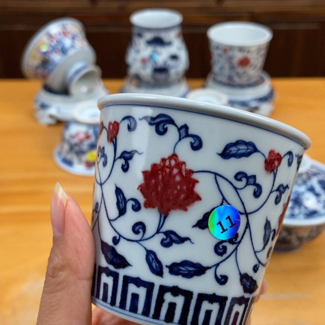 手绘现代茶具非古董