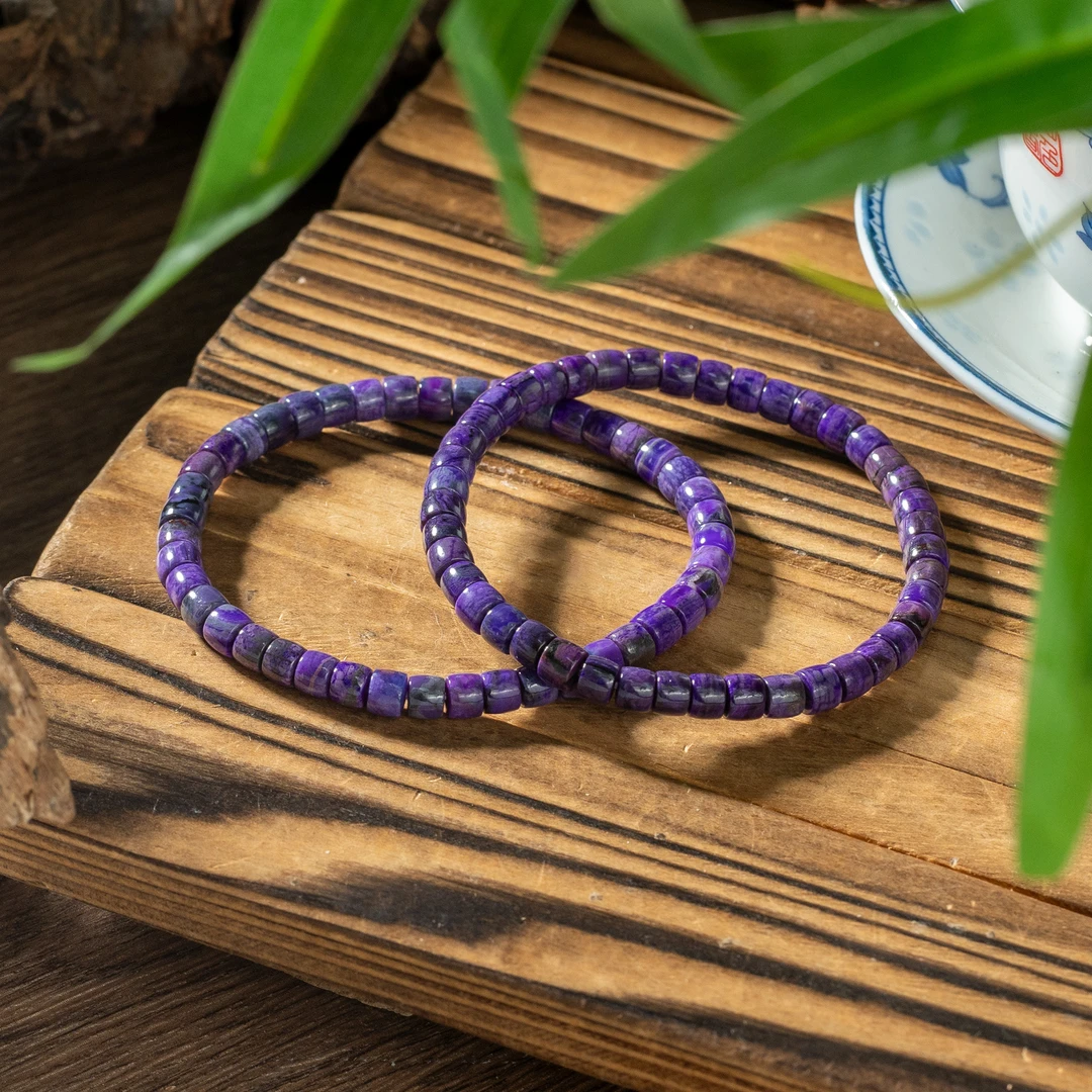 世间臻宝-谨若丨舒俱来帝王紫直切手串/多样性发/发一件/P7044/