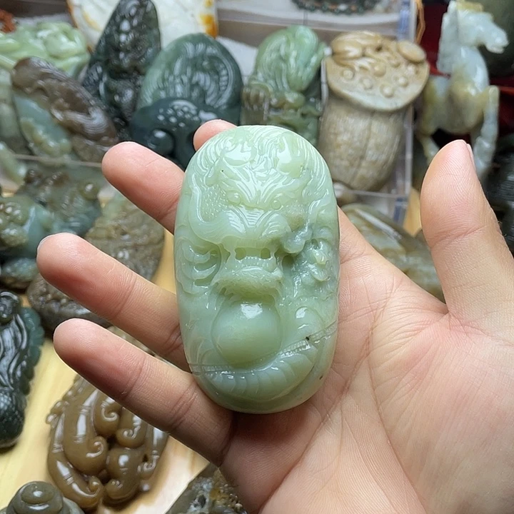 和田玉未镶嵌挂件