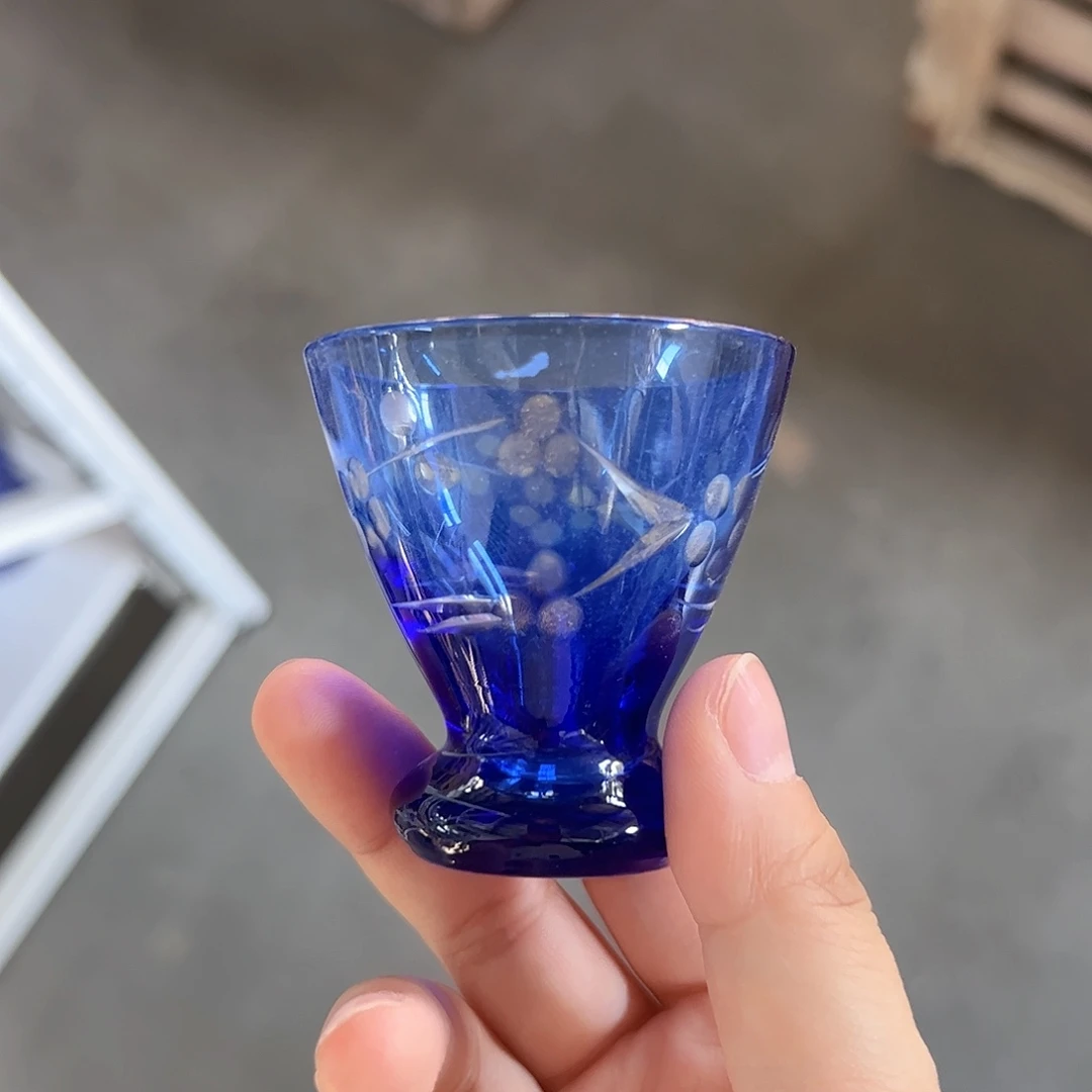 水晶玻璃高脚款微瑕一个