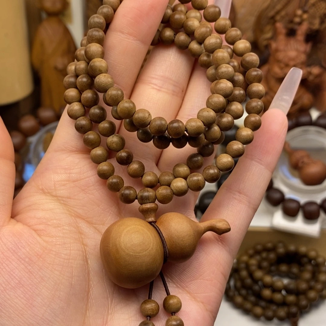 手串/手链檀香木迈索尔老山檀香06.108奶香，瑕，葫芦奶香
