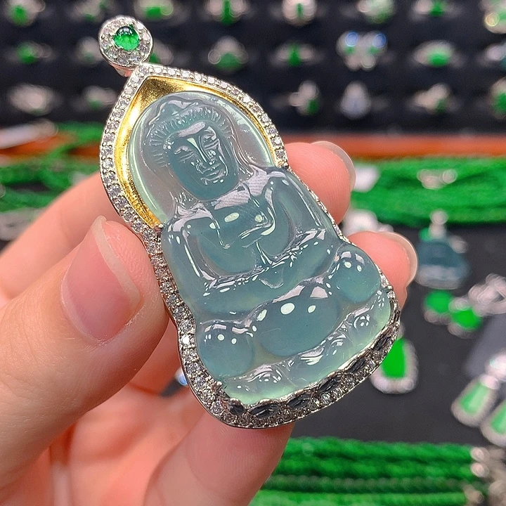 好****颈饰未镶嵌翡翠观音
