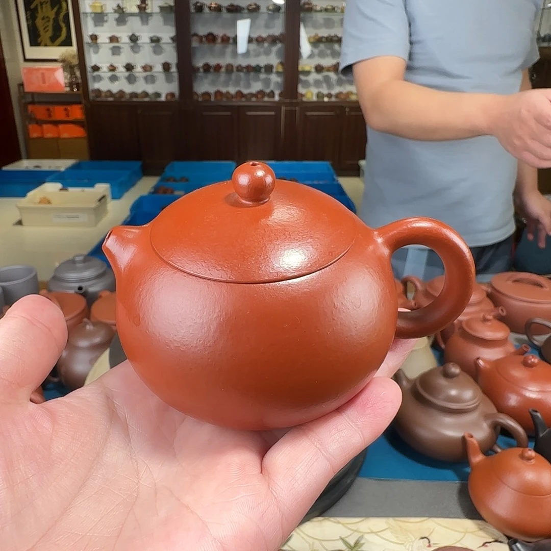 茶壶紫砂西施朱泥130
