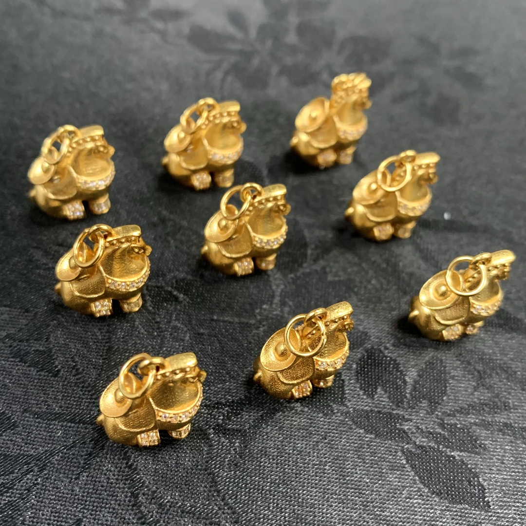 925银银制品 「戴琴珠宝」DQ5062-S925银小马提溜（多样性发一）