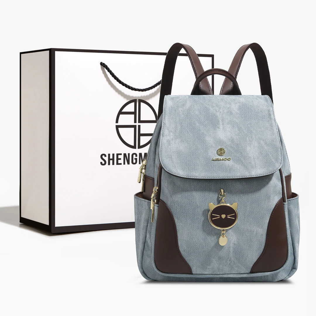 SHENGMILUO/圣米洛高级感轻便双肩包包女时尚百搭大容量通勤背包