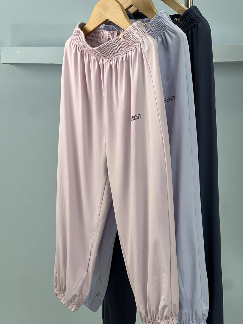 品牌锦纶防晒裤凉感50+防晒夏日薄款男女童百搭休闲防蚊裤