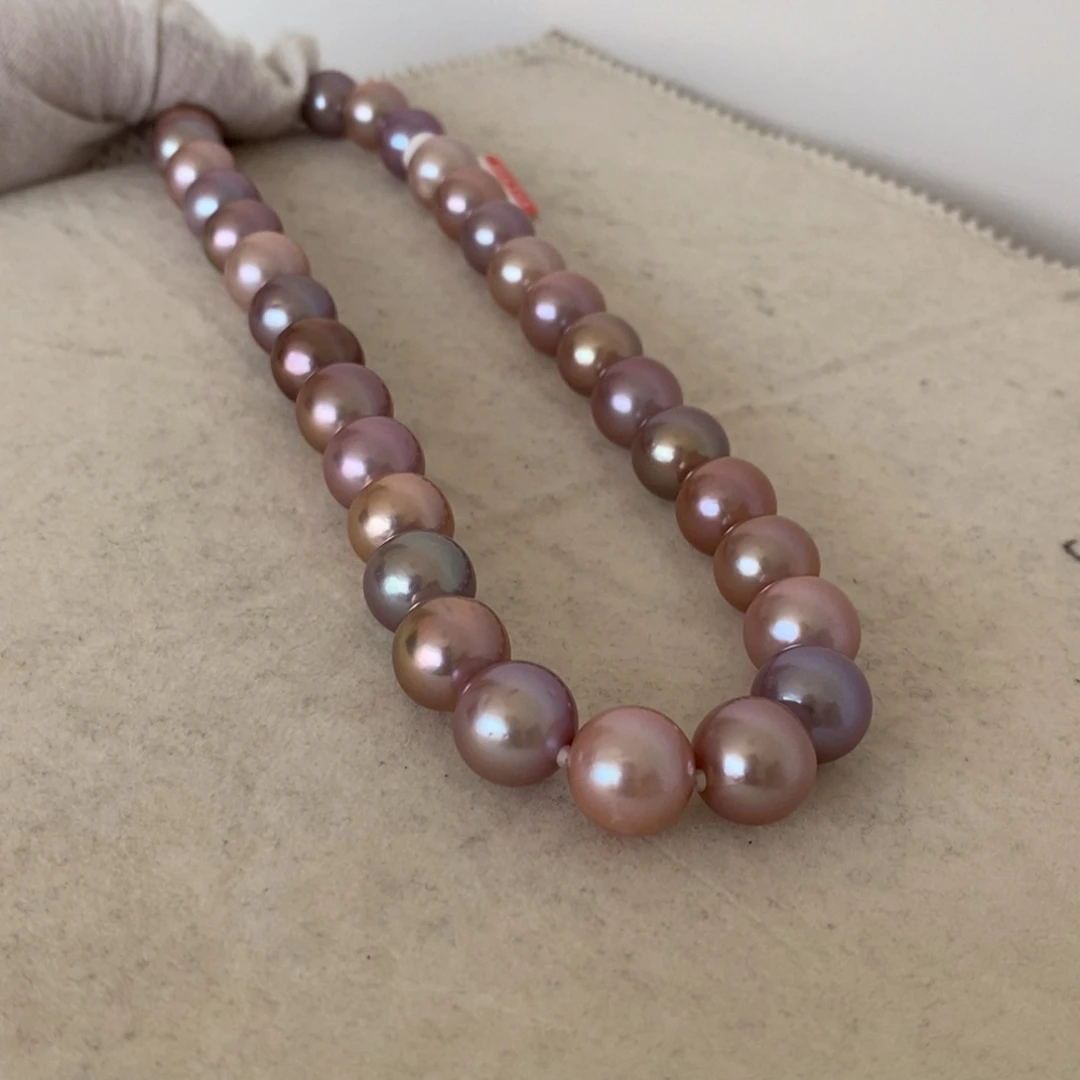 淡水珍珠银S925镶嵌颈饰柴*项链定制