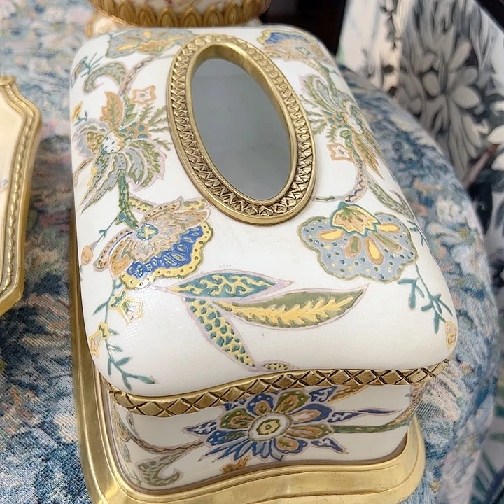 高货黄铜摆件绿植