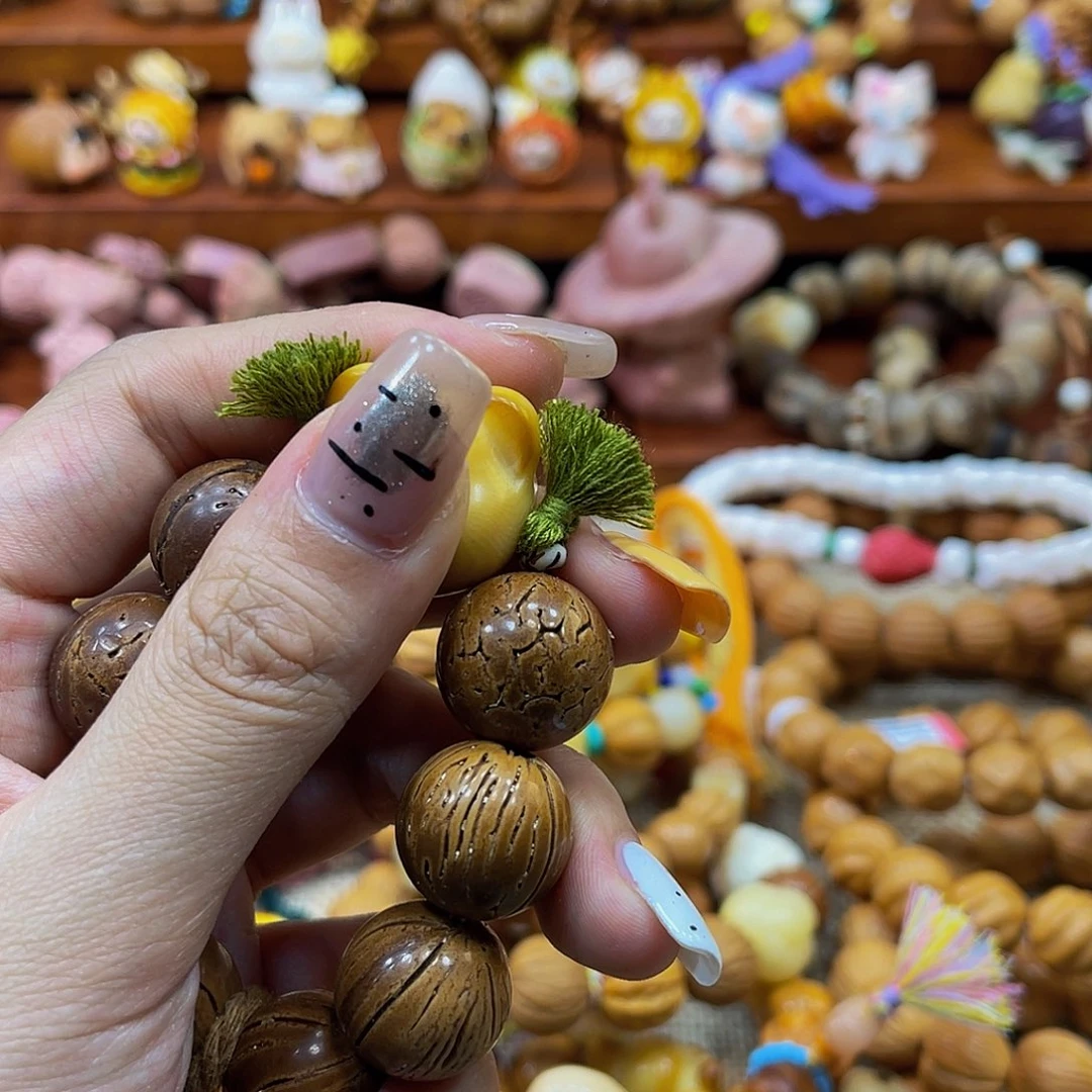 菩提手串/手链绿色小辫子