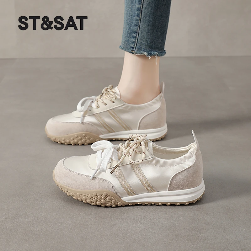 星期六厚底德训鞋女款2025新款夏季爆款增高百搭运动休闲阿甘鞋子