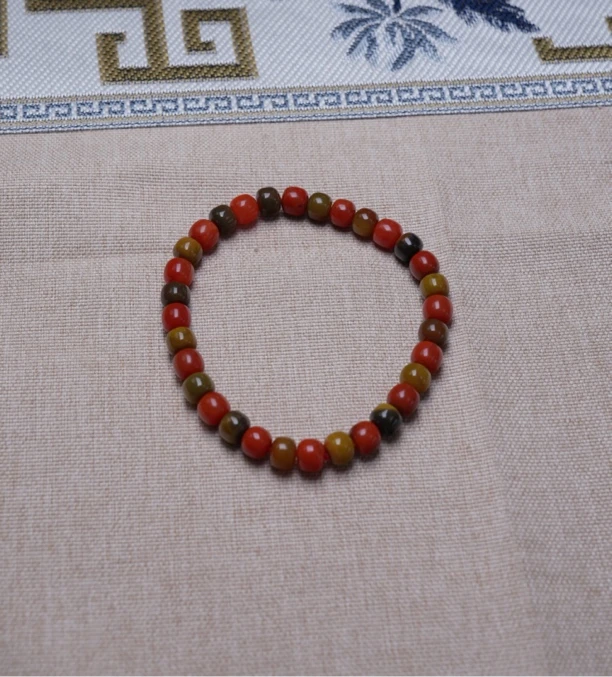 「吉福珠宝」包浆南红6mm老型单圈 多样性发其一 T07929