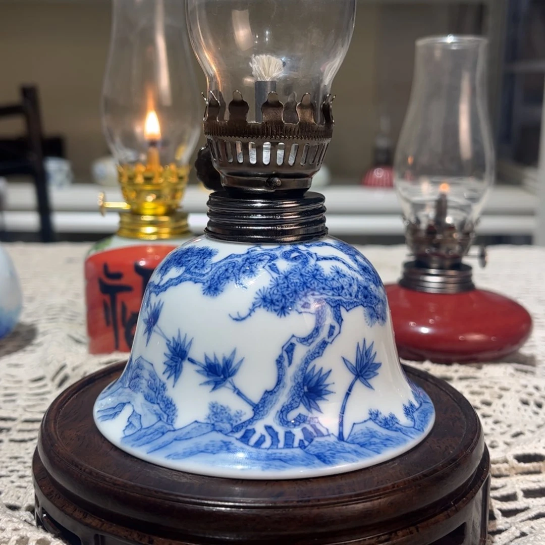 摆件景德镇陶瓷香薰灯