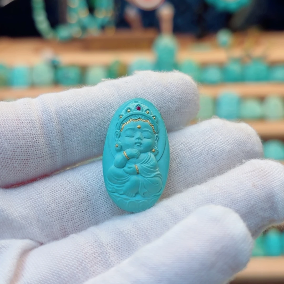 绿松石未镶嵌配饰