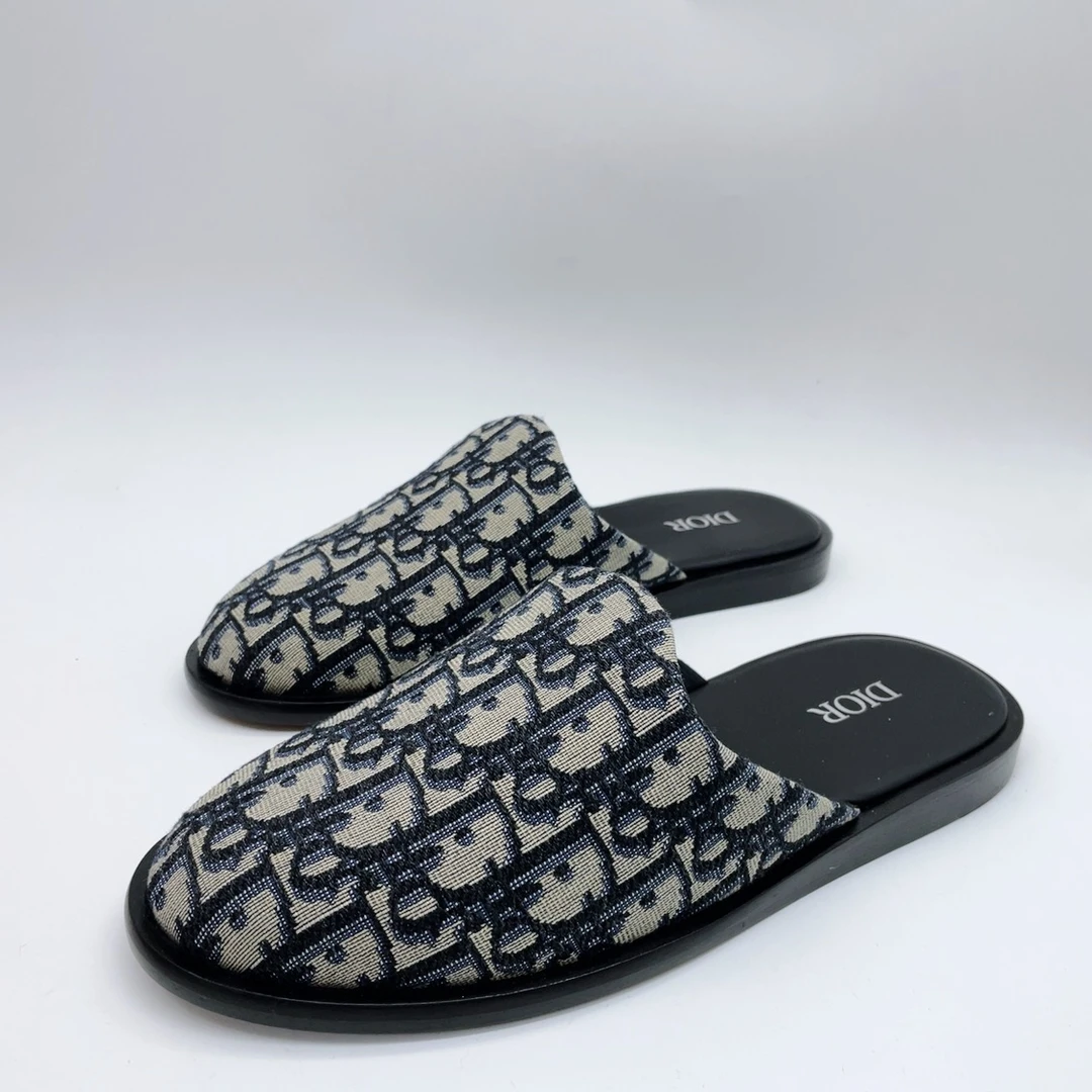 99新 DIOR/迪奥 36码老花半拖拖鞋my423