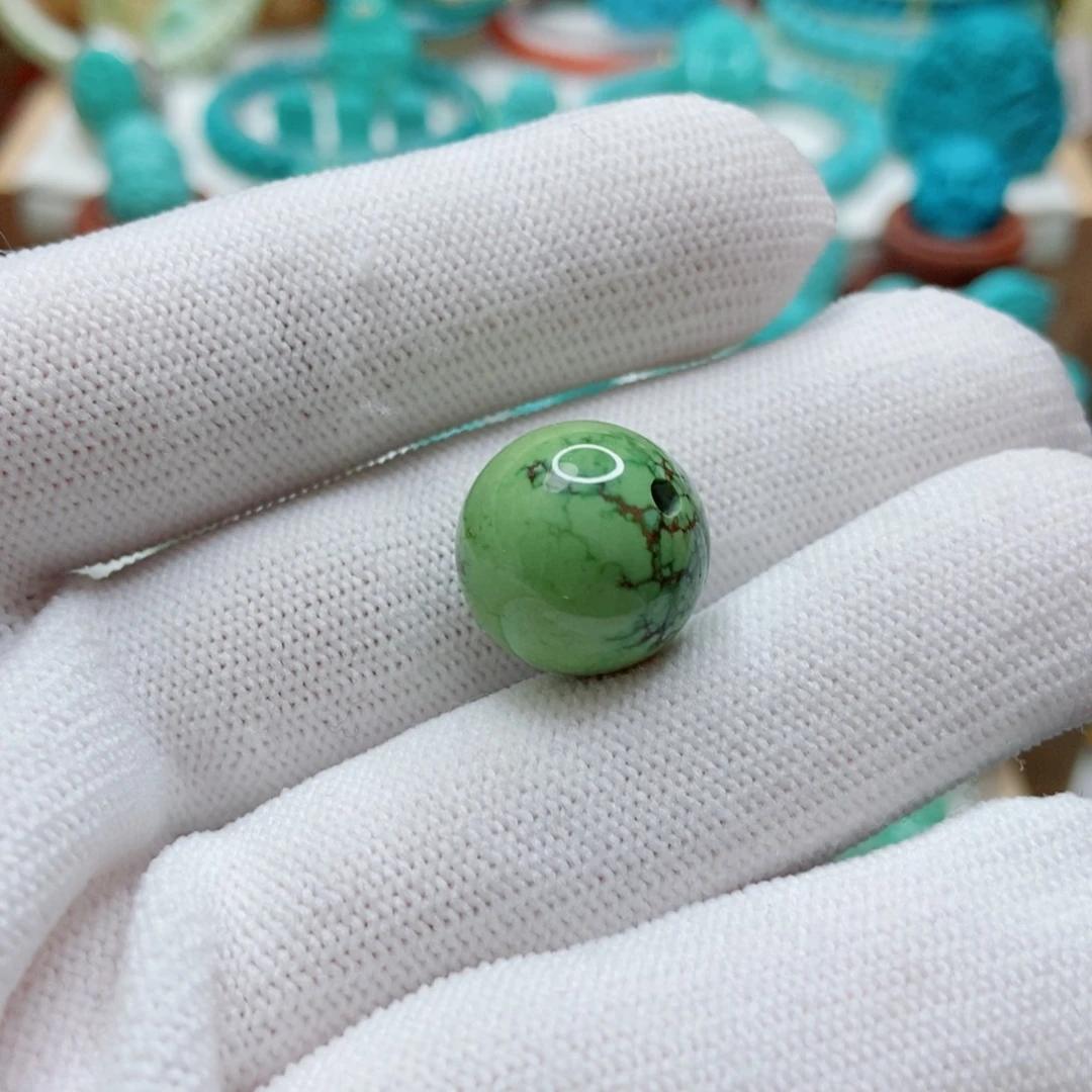 绿松石未镶嵌珠子15.2mm