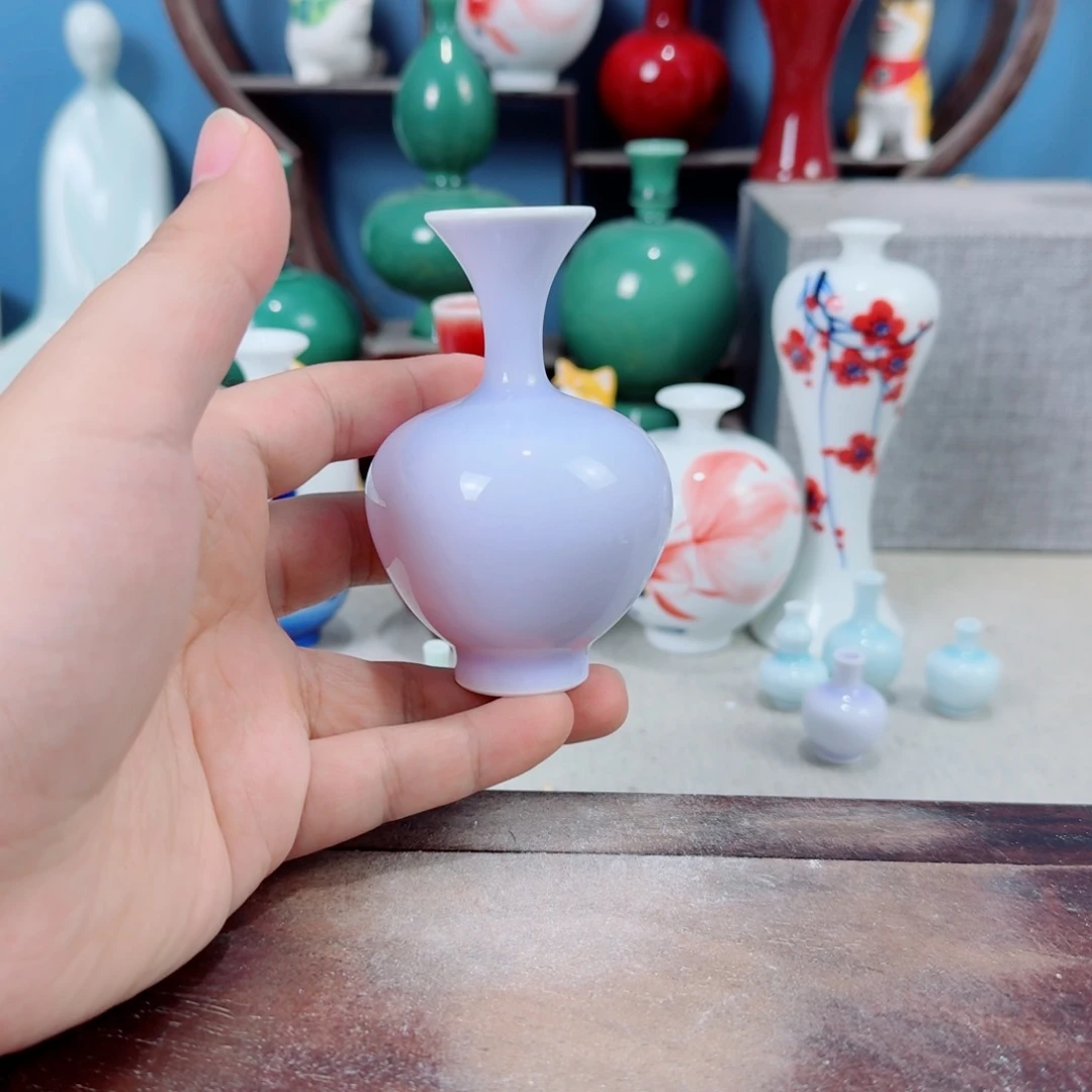 陶瓷手工小花器摆件