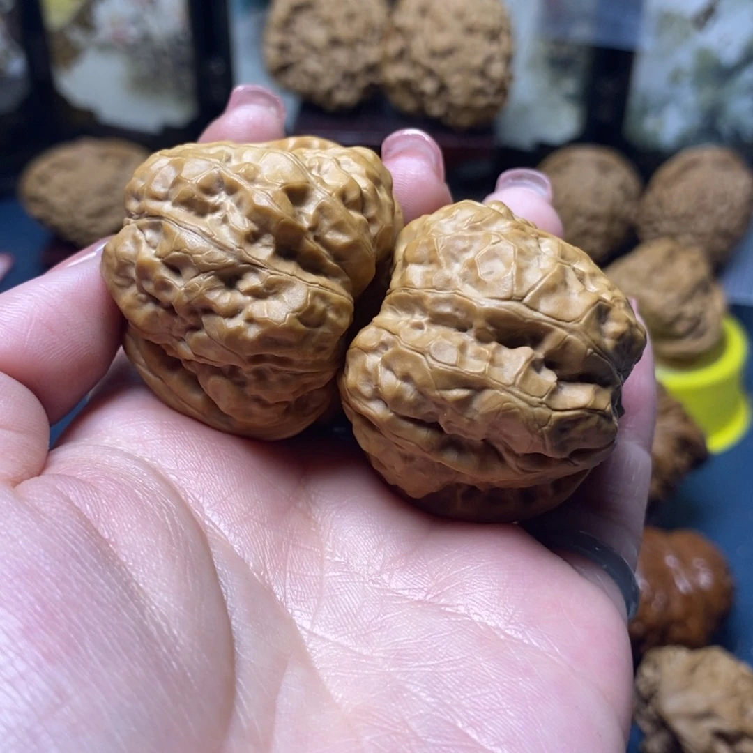 文玩核桃吊坠蛤蟆头38尺17