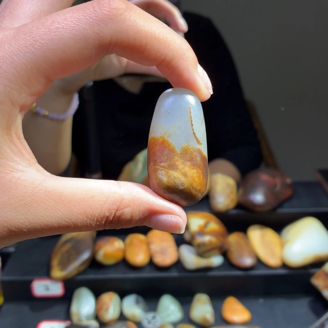 和田玉未镶嵌挂件32.6