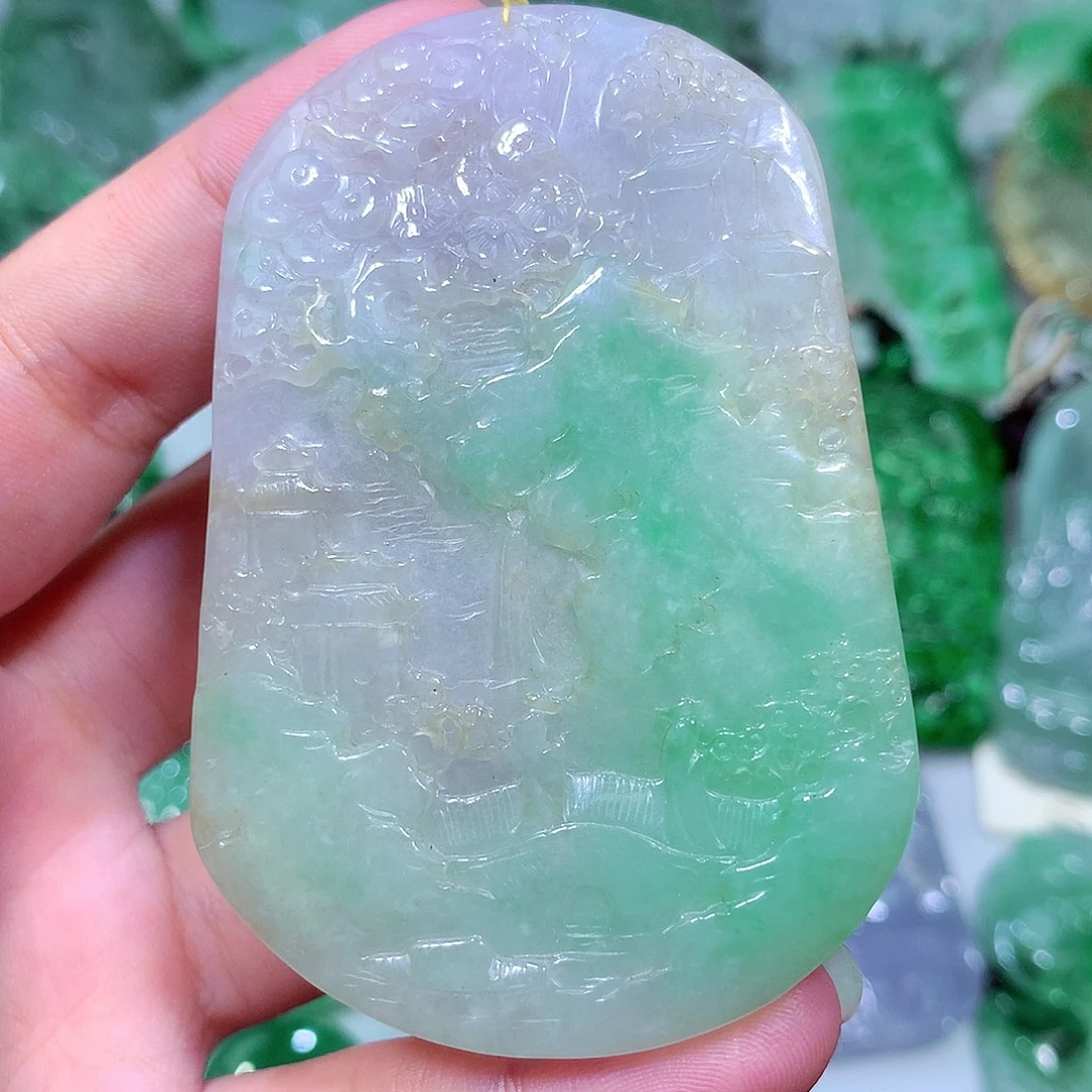 翡翠未镶嵌吊坠(不含链)