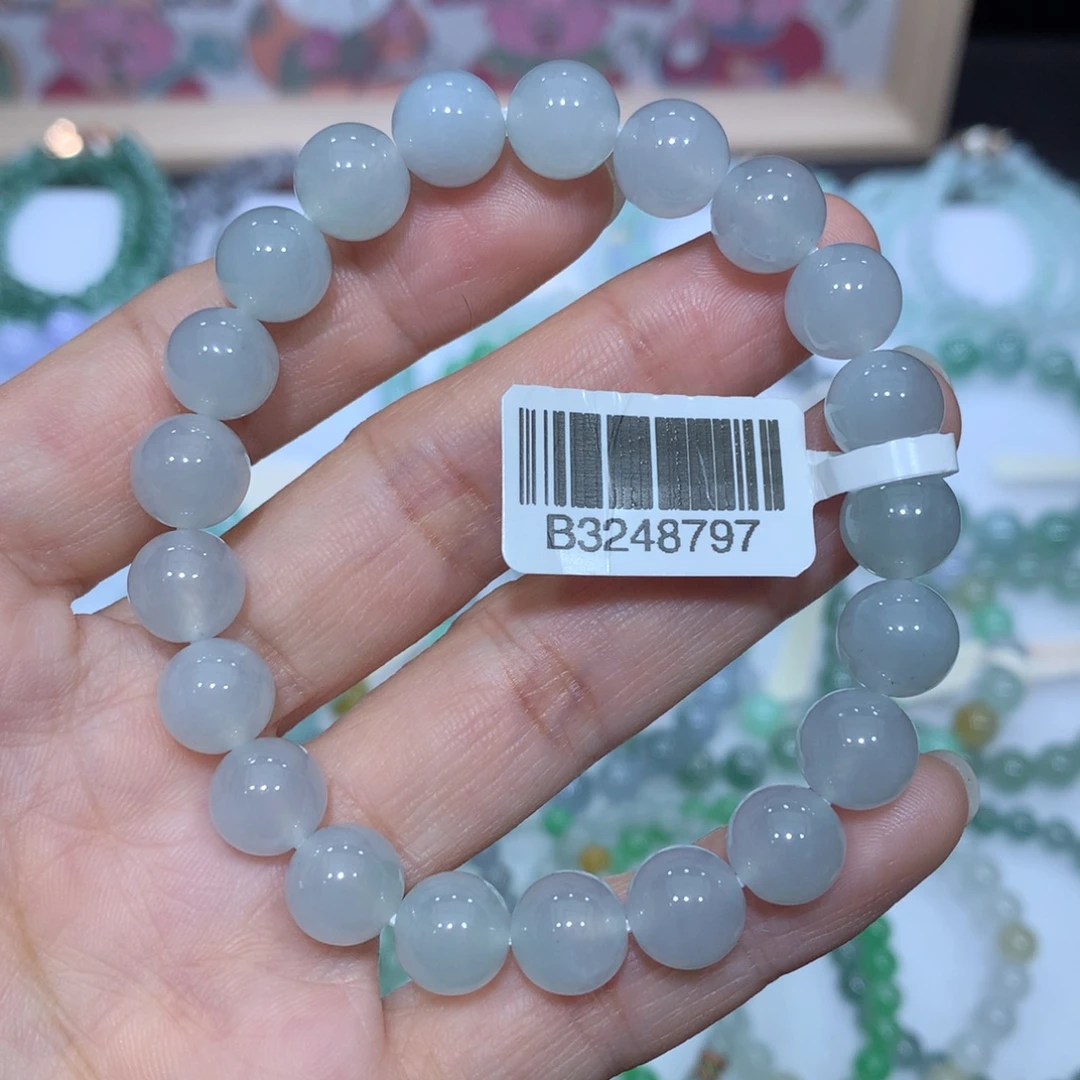 翡翠未镶嵌手链天然