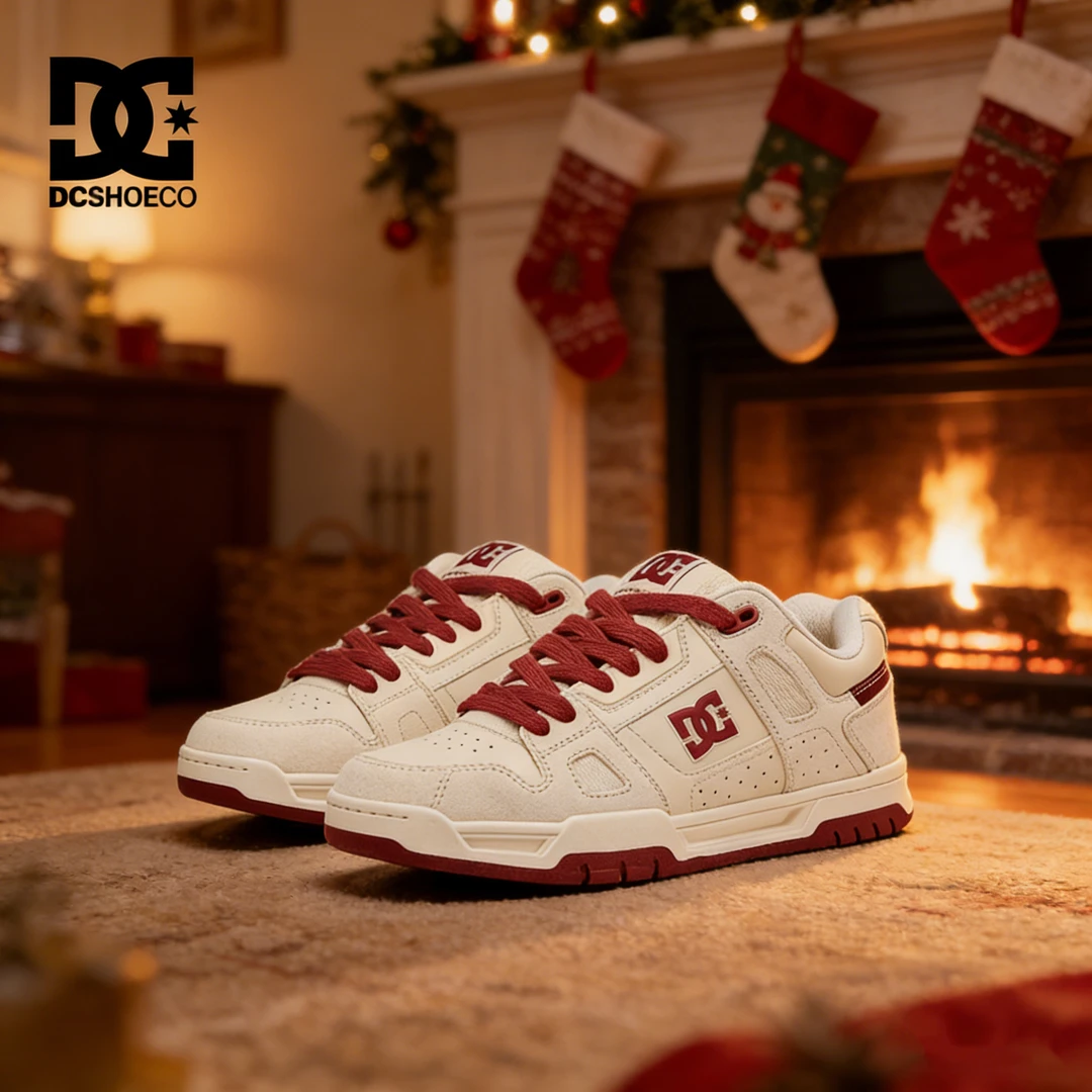 【圣诞限定】DCSHOES STAG PRO 情侣板鞋男运动百搭低帮鞋休闲男鞋