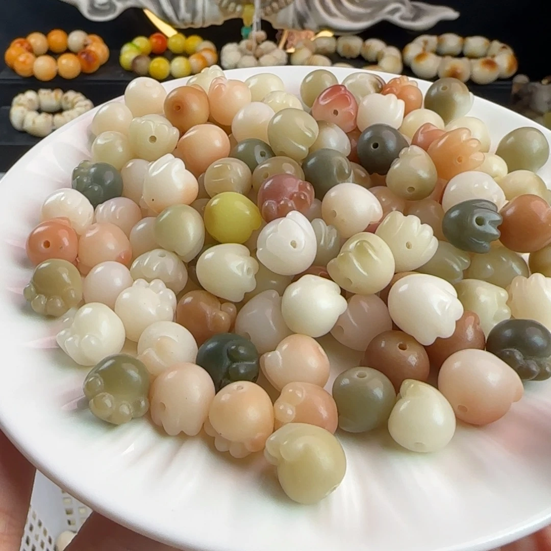 手串菩提根/象牙果卡12玛卡龙猫爪40颗