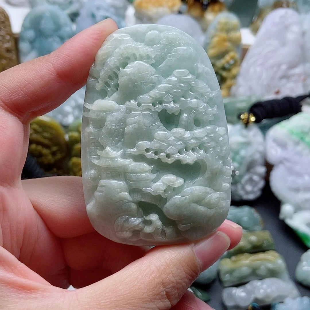 翡翠未镶嵌颈饰翡翠