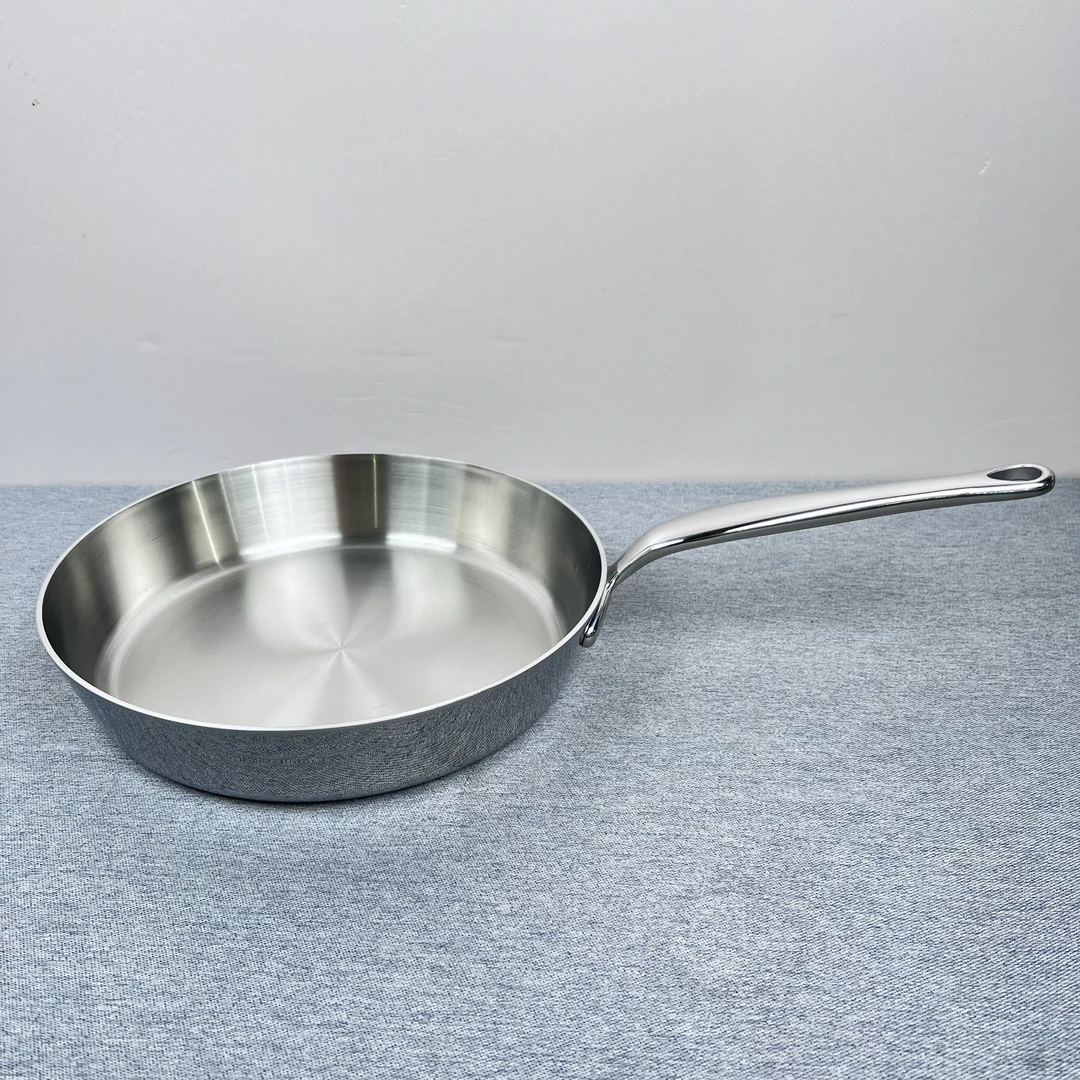 JG282 VOKO304不锈钢单柄煎锅28*6CM重约1.45KG