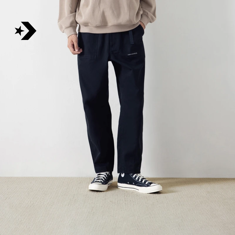 匡威秋冬新品男工装风腰带收口长裤休闲裤子CONVERSE MCJ128