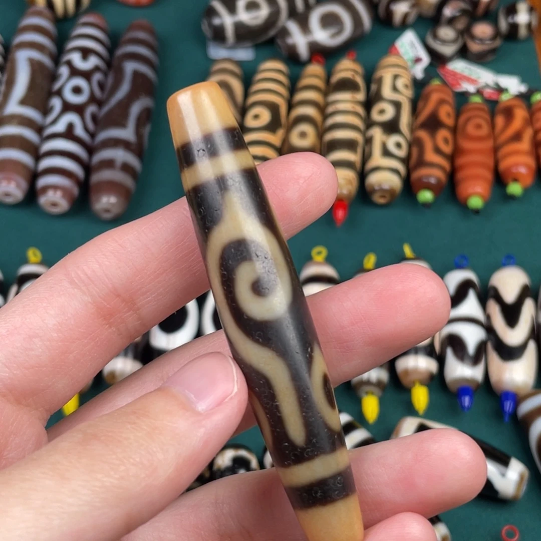 玛瑙/玉髓裸珠78.5 14.4 天缘法螺图腾