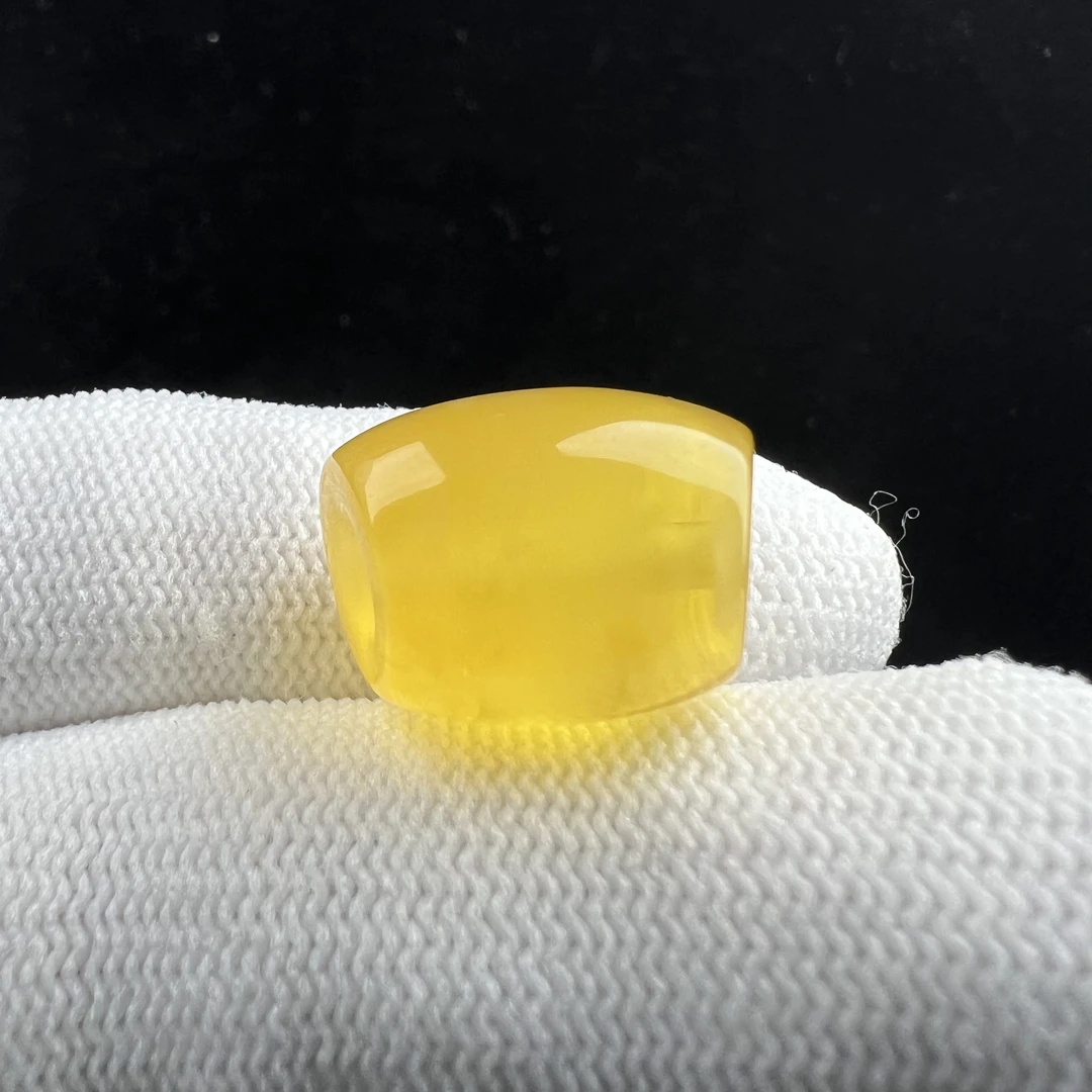 R7750 天然原矿蜜蜡 金蛟蜜马蹄珠 14.4*19.6mm 支持鉴定 假一发