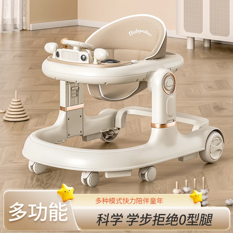 婴儿学步车一岁宝宝推车6-18个月儿童学步车多功能轻便折叠手推车