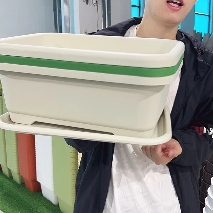 特价小菜盆长38宽28高15混色带托3只