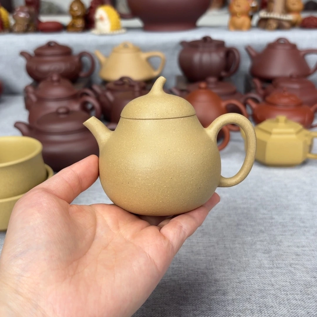 茶壶紫砂清**韵梨皮绿 茄瓜 180毫升