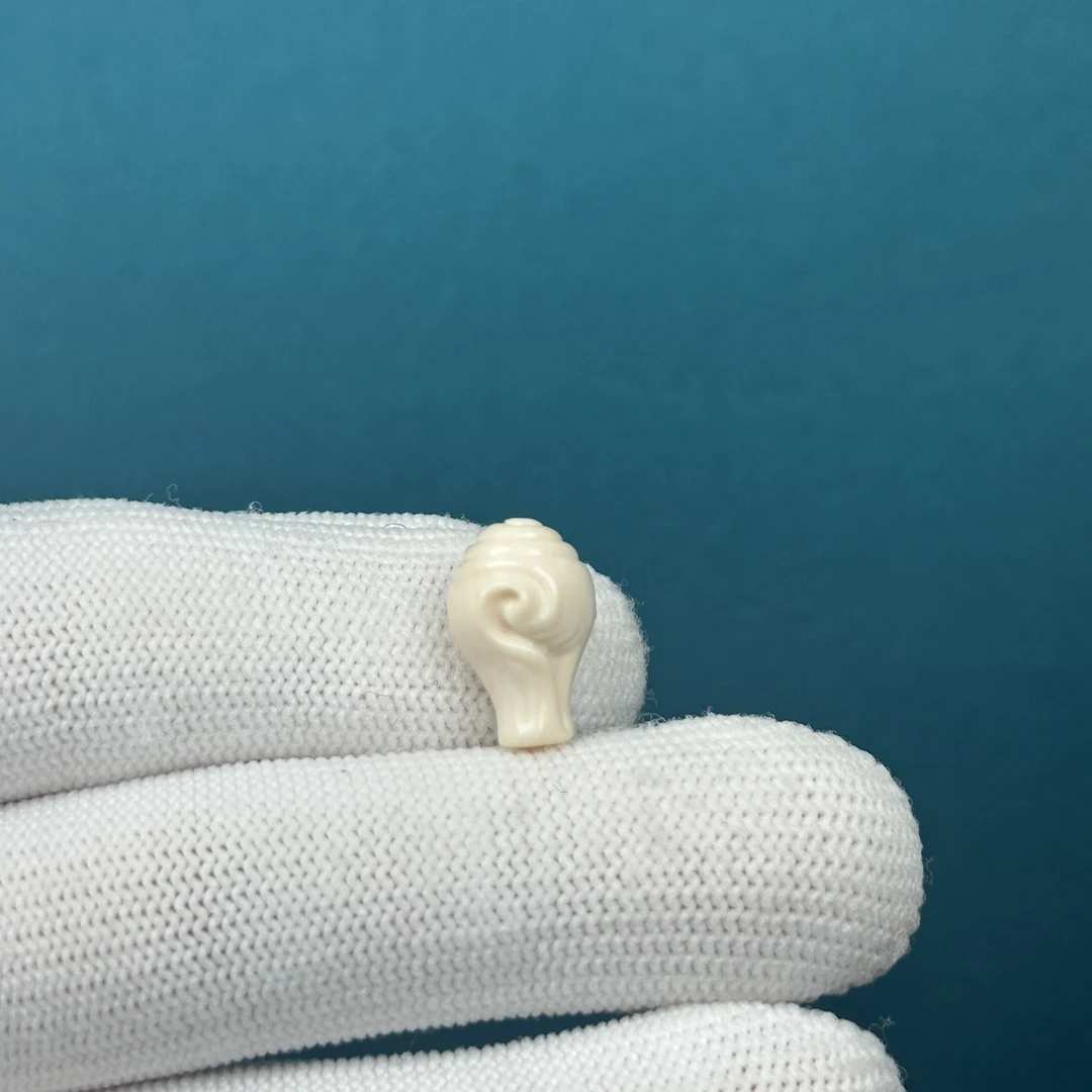 D68-95天然猛犸牙 法螺三通 9.5*14.5mm支持复检假一罚十