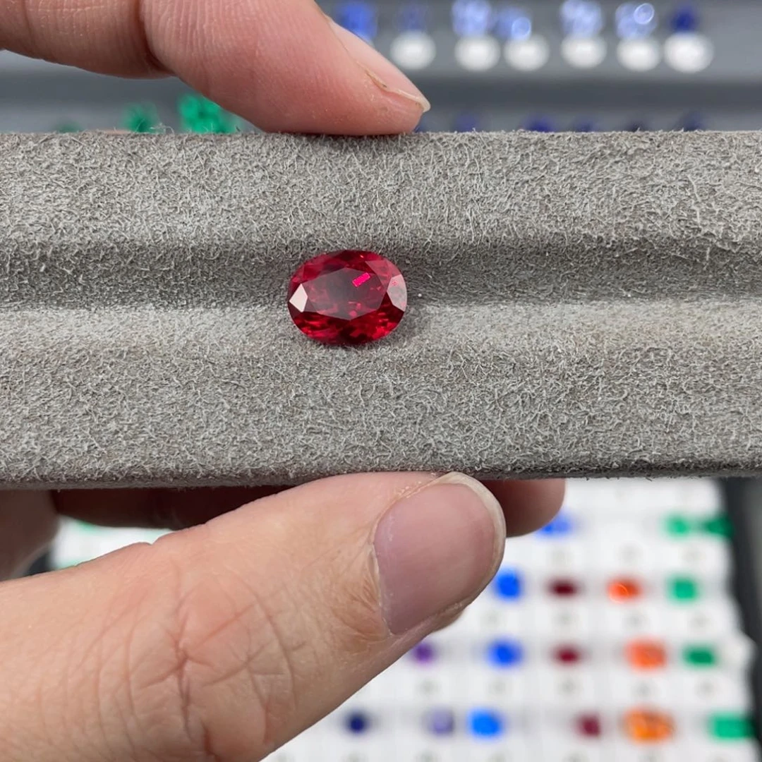 合成（培育） 红宝石裸石未镶嵌行*3.9克拉