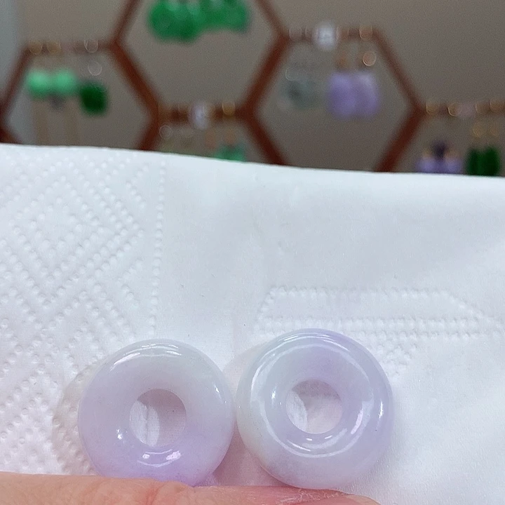 未镶嵌翡翠耳饰天然