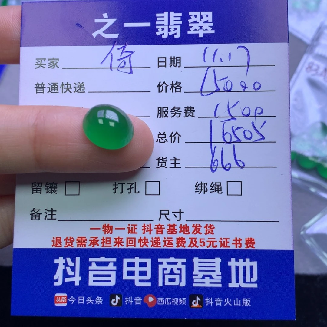 颈饰未镶嵌翡翠倚*