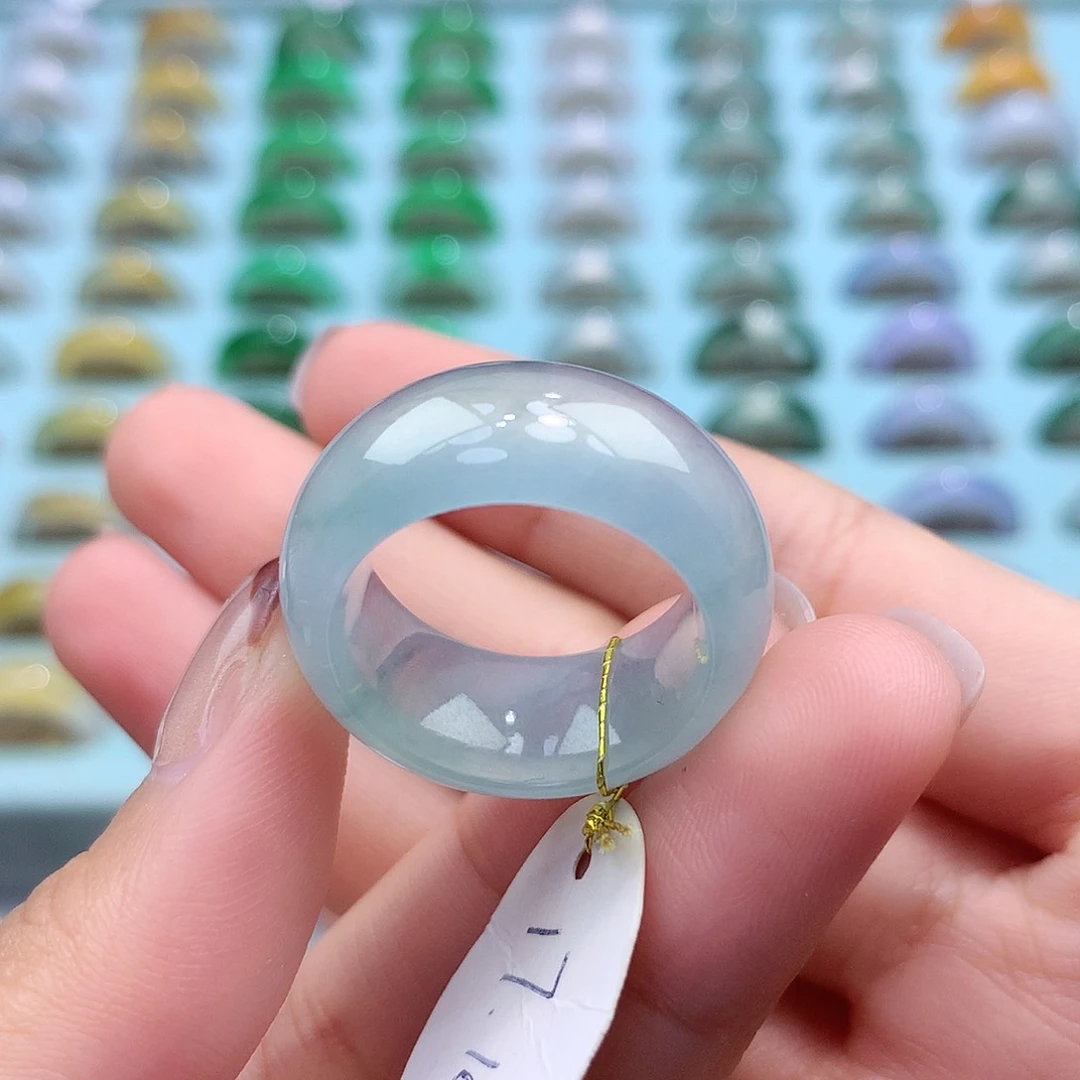 未镶嵌戒指翡翠1718圈