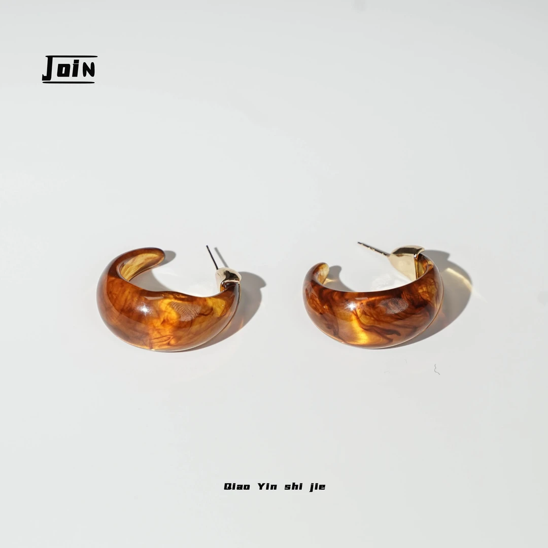 铜合金耳饰 LB10295【落纸云烟】小众复古轻奢耳钉