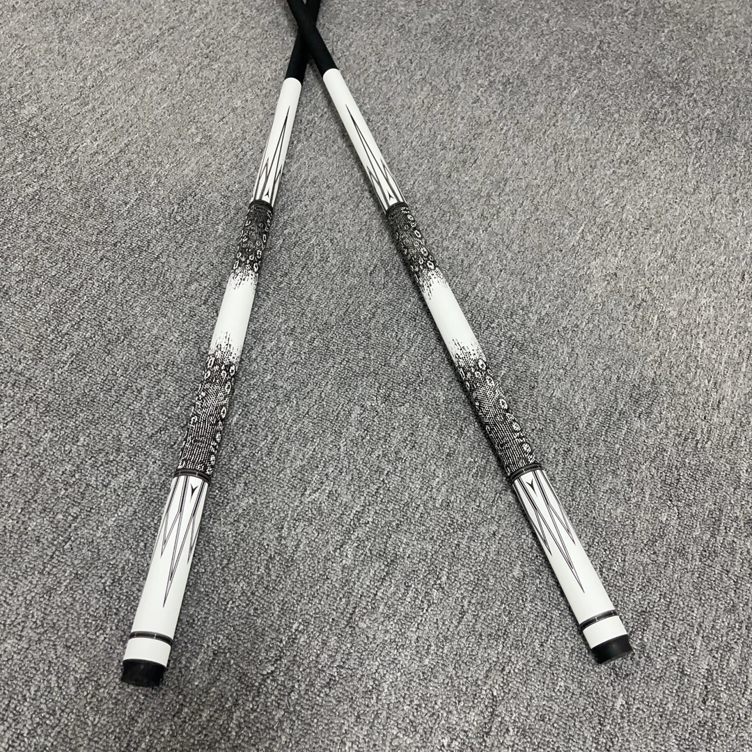 黑科技碳纤维碳素台球杆一体通杆小头中头大头中八黑八美式九球