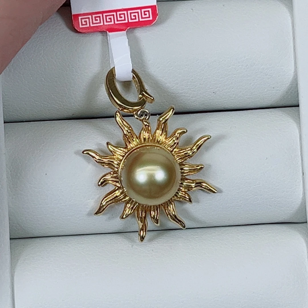 银S925镶嵌海水珍珠颈饰