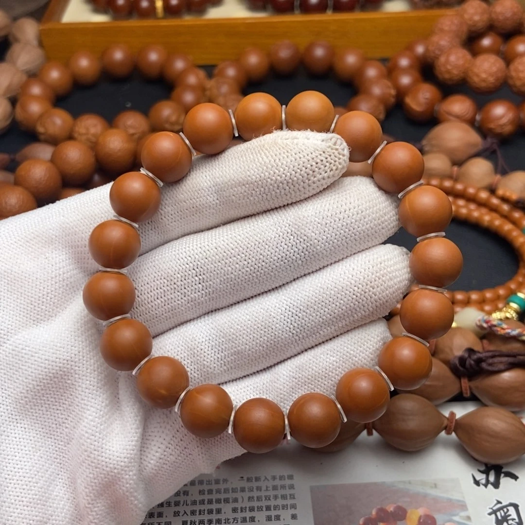 盘***生橄榄核手串/手链1.13铁核同轴