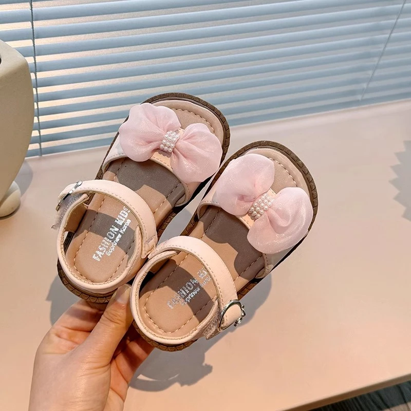ABC女童凉鞋2025夏季新款洋气公主鞋夏款女孩防滑沙滩鞋儿童鞋子