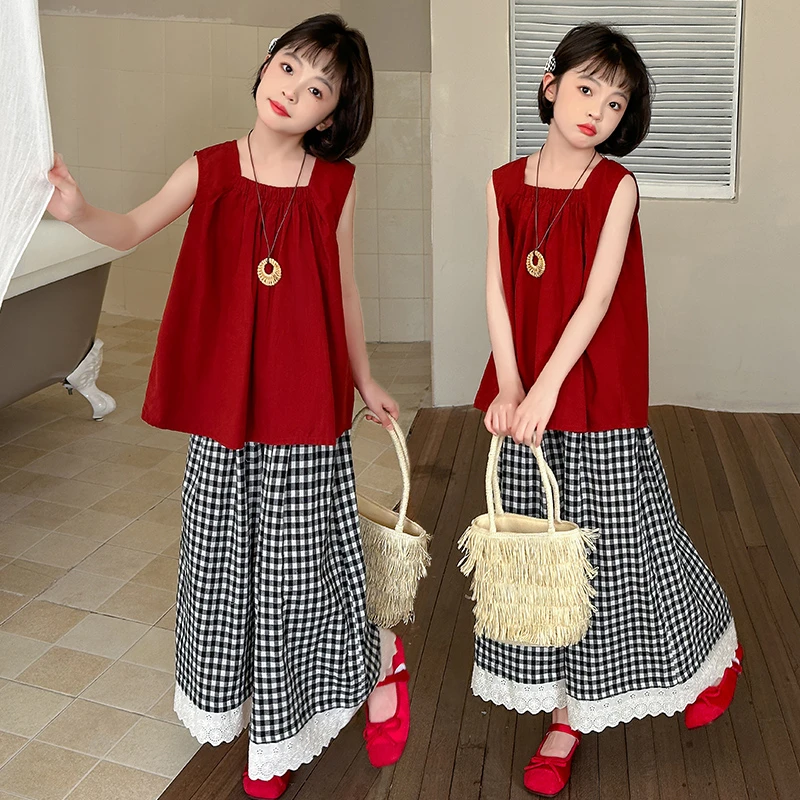 女童夏季薄款套装新款中大童韩版洋气儿童装百搭休闲女孩夏季衣服