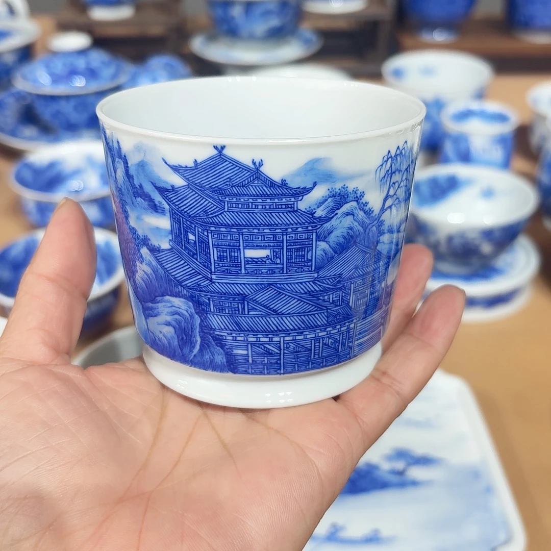 景德镇纯手绘荣天杯