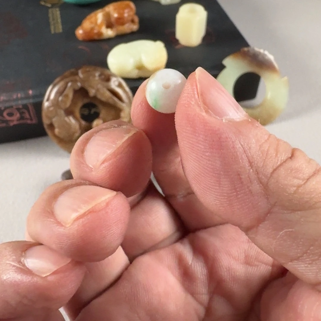 安***平翡翠散珠翡翠珠子散珠适合串珠